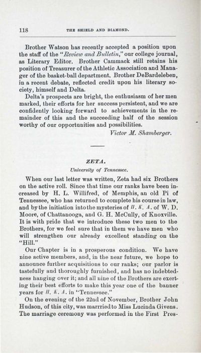 Zeta, December 1906